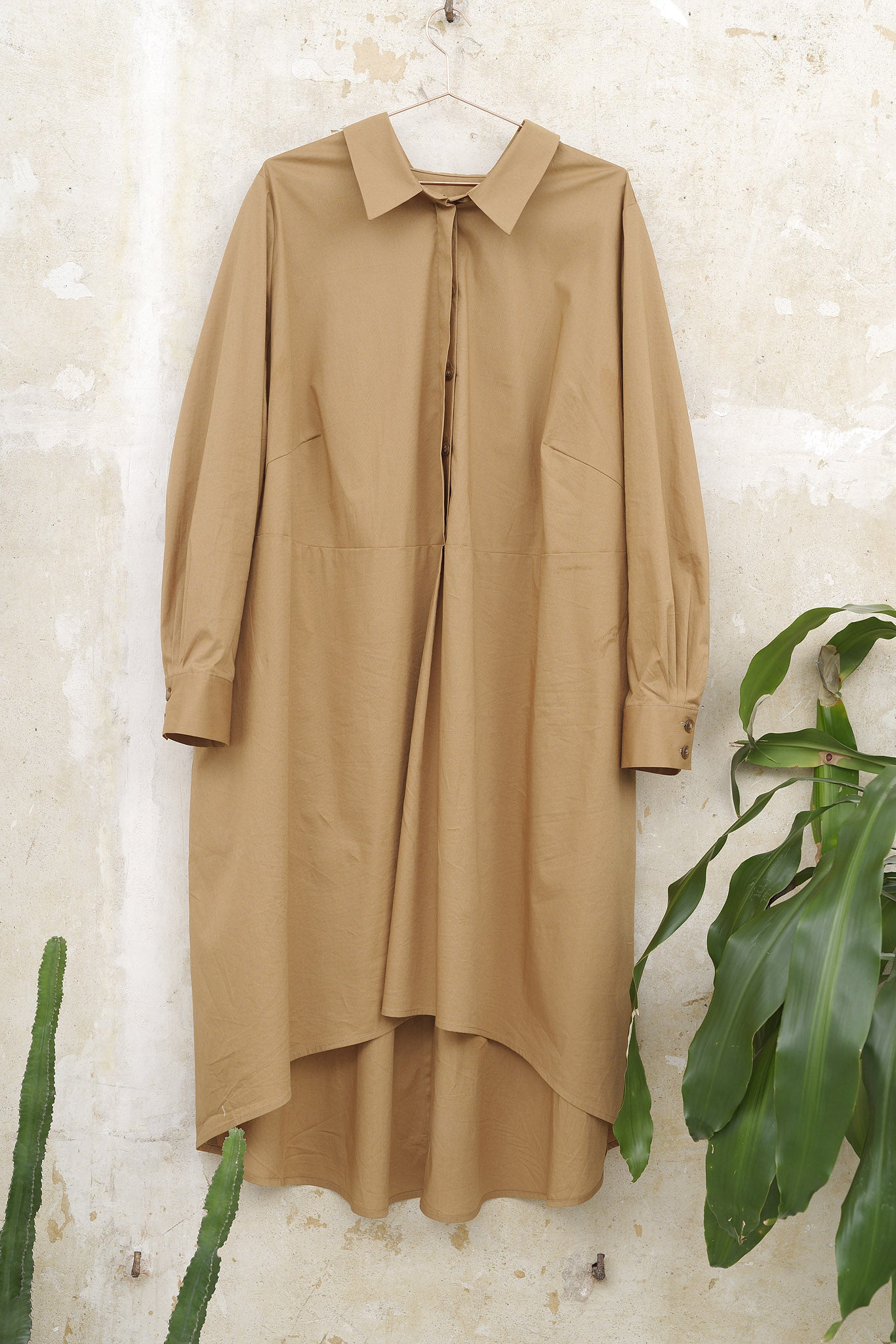 Christin-Hemd-Kleid-Knöpfe-große-Größe-Plus-Size